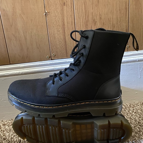 Dr. Martens Black Canvas Men's Boots - Picture 6 of 9